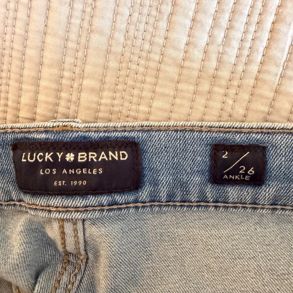 Lucky Brand Women's Bridgette High Rise Skinny Jeans Light Wash Ankle Size 2/26A
